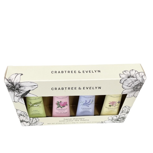 NEW! Crabtree & Evelyn LILY, ROSEWATER, LAVENDER, SUMMER HILL Hand Therapy Set - Picture 6 of 8